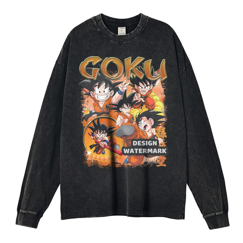 Men'S Shoes Xl - Anime Dragon B-Ball Long Sleeve T-shirt