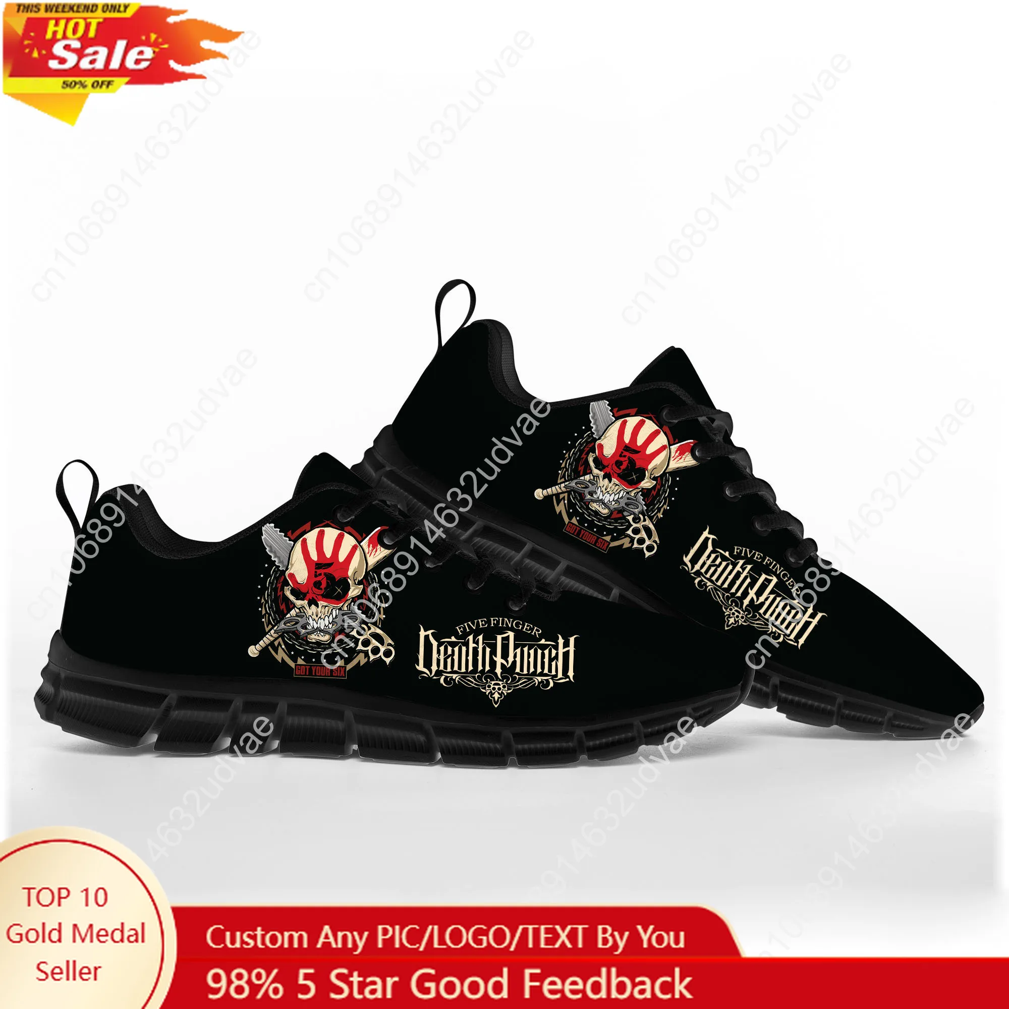 Men'S Shoes Casual Sneakers - Five Finger Death Punch Sports Shoes