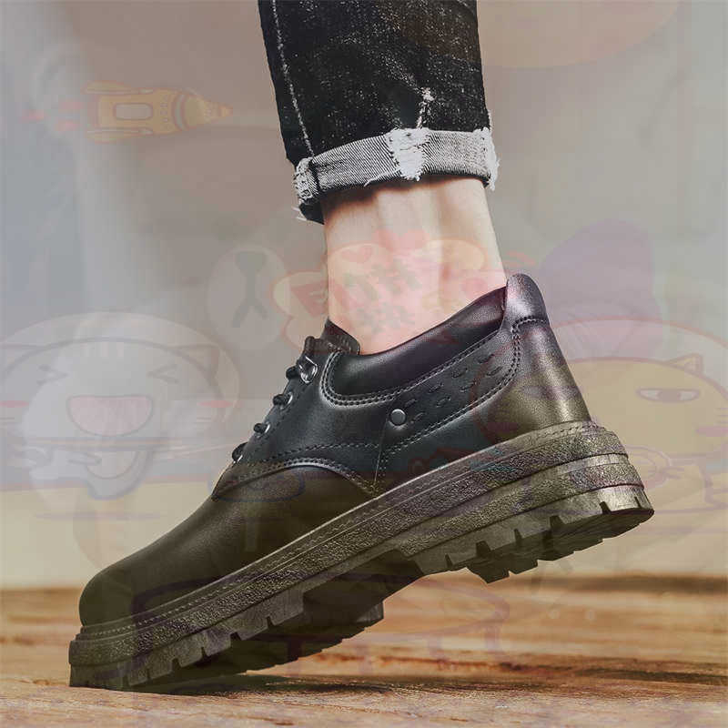 Men Shoes Eu To Us - Dark Natural Leather Fashion Trainers Tennis