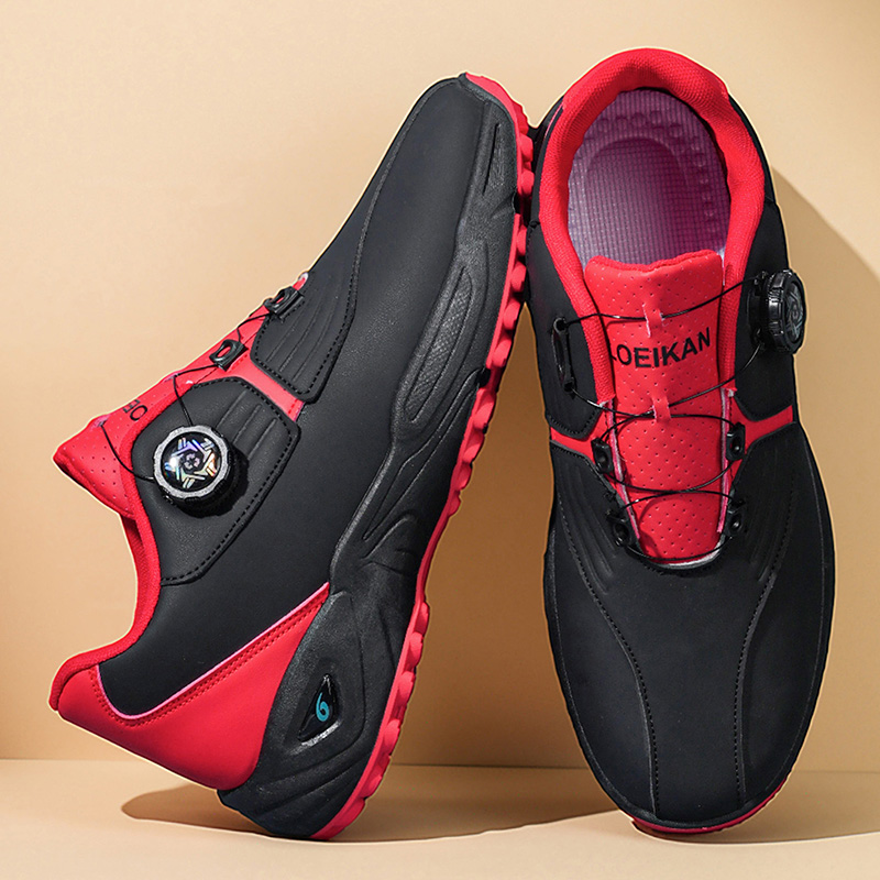 Men'S Shoes Hey Dude - Men Rotary Buckle Golf Shoes Waterproof
