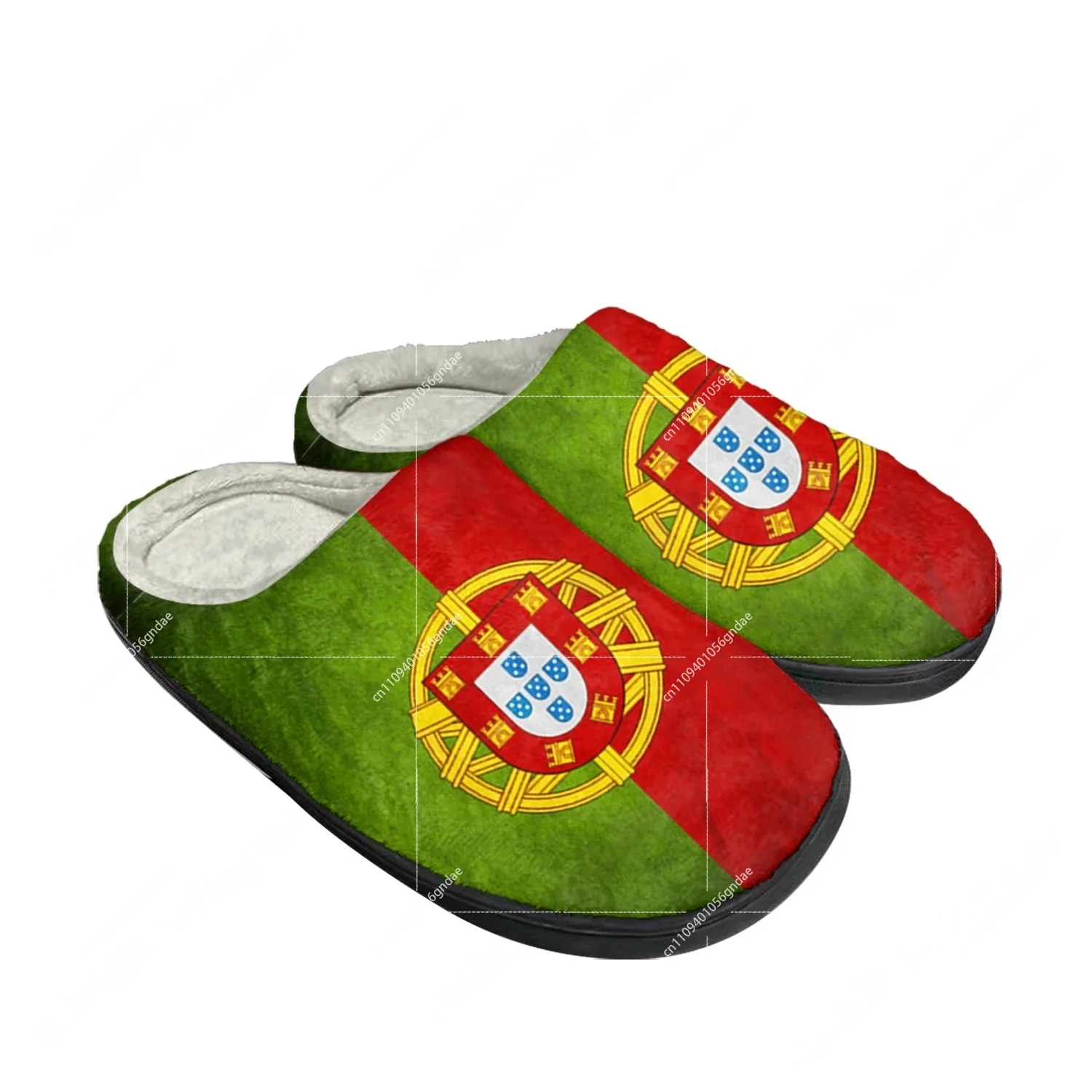 Men Shoes Style - Portugal Flag Home Cotton Custom Slippers