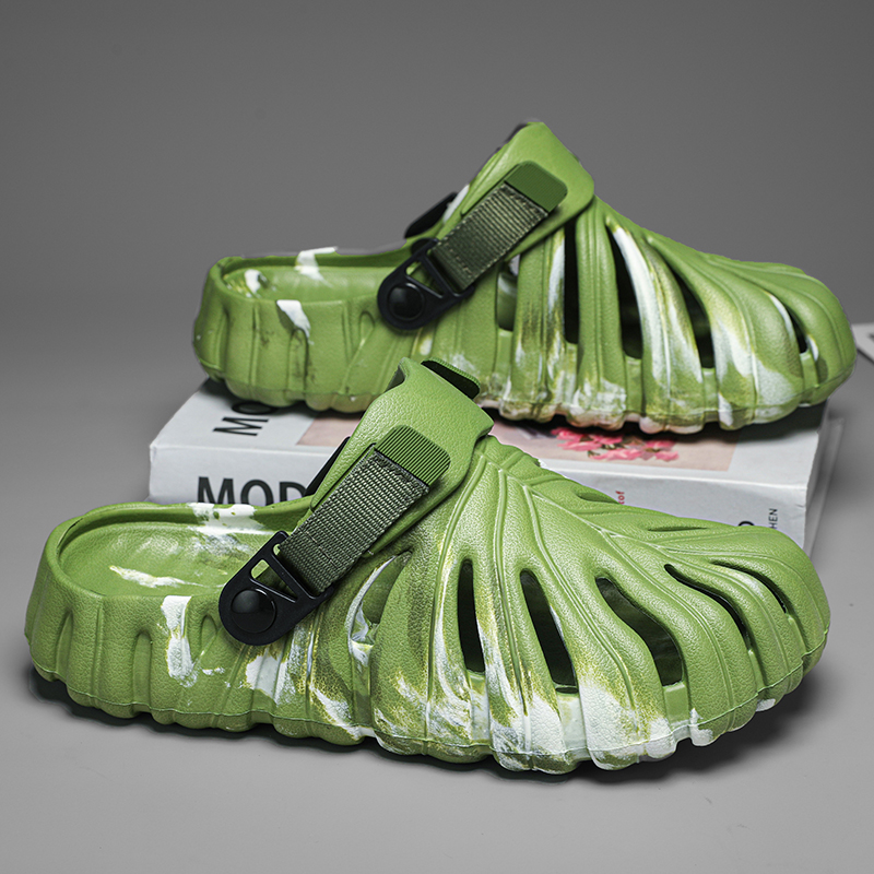 Men Shoes Eu To Us - Camouflage Sandals Monstera Deliciosa Slippers Women