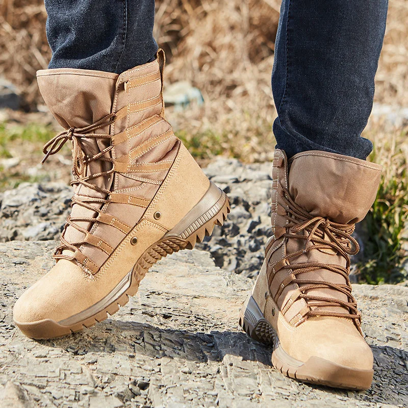 Men Shoes Eu To Us - Hot Tactical Eu 38-46 High Tube