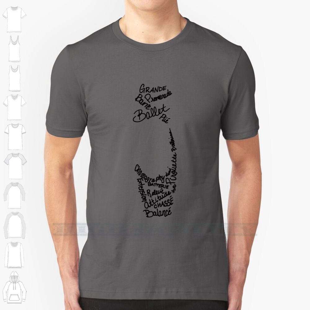 Men Shoes Quotes - Pointe Shoe Ballet Shirt 100% Cotton