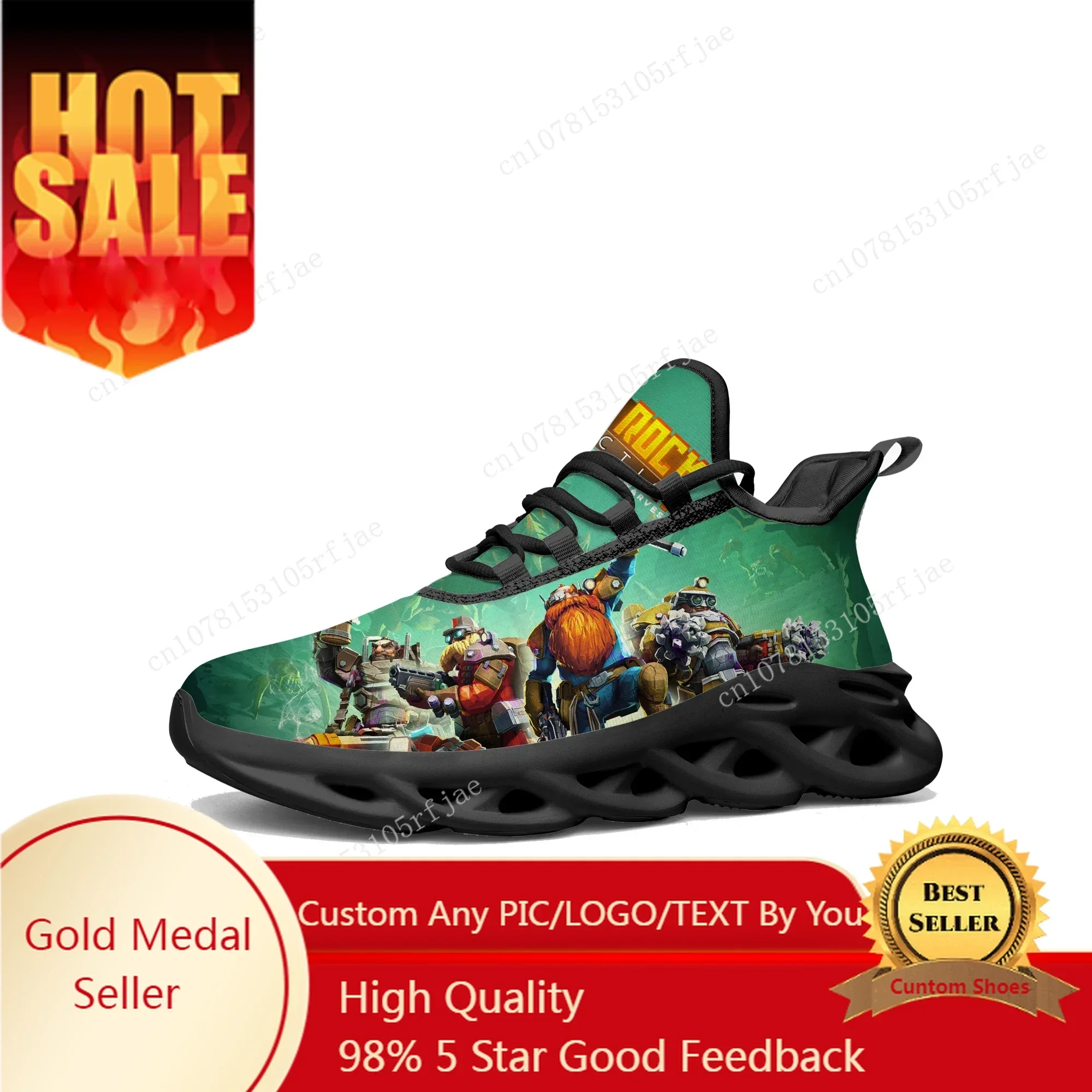 Men Shoes Style - Deep Rock Galactic Flats Sneakers Cartoon