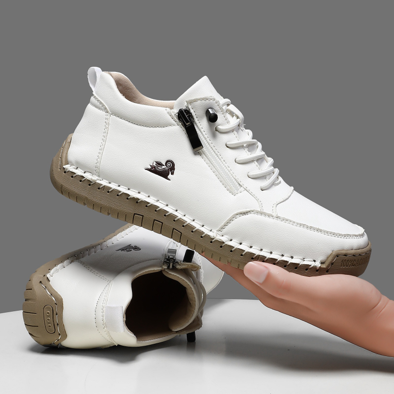 Men'S Shoes Casual Sneakers - Women's Sneakers Handmade Leather Casual Shoes