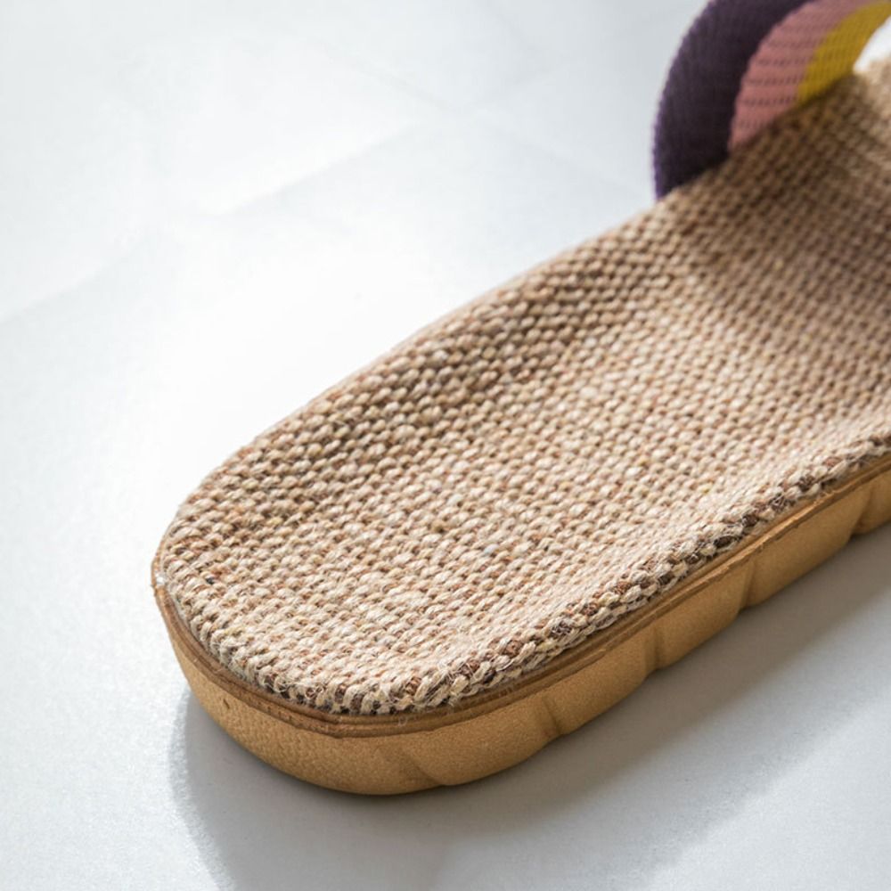 Men Shoes Style - Fashion Ethnic Style Linen Cross Slippers