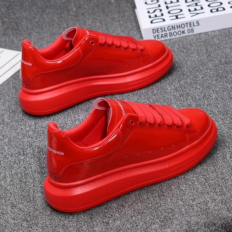 2025 Lacquered White Casual Sh - Men'S Shoes Casual Sneakers 评论和价格