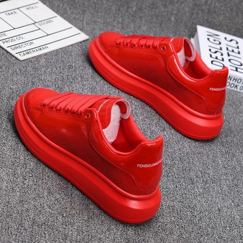 2025 Lacquered White Casual Sh - Men'S Shoes Casual Sneakers 评论和价格
