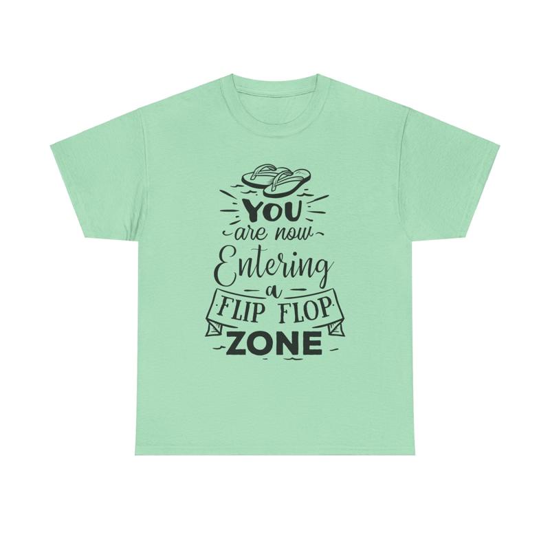 Flip Flop Zone T Shirt summer  - Men Shoes Quotes 评论和价格
