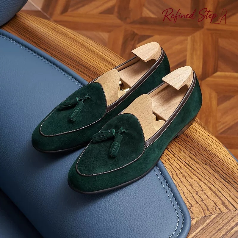 Italian kinds Cow Suede Men's  - Men Shoes Kinds 评论和价格