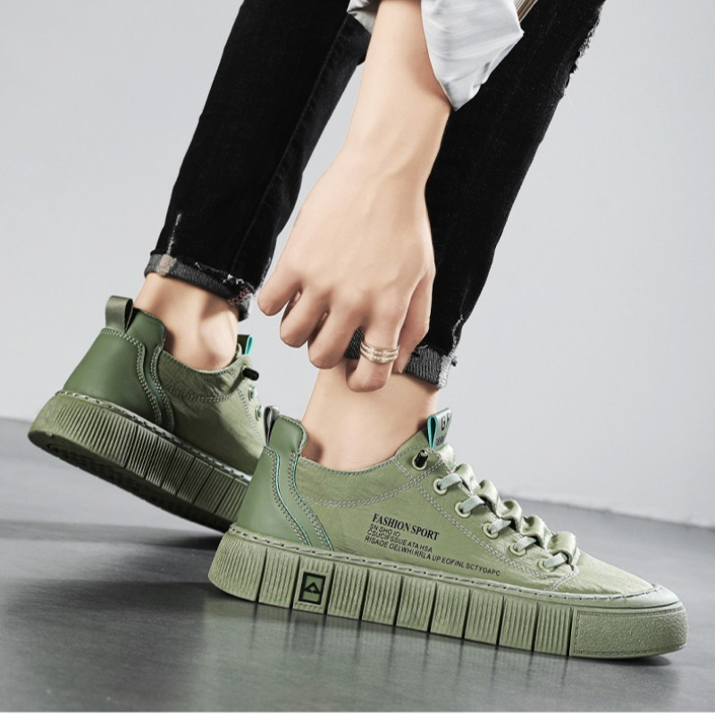 Men's Chunky Sole Low Top Canv - Men'S Shoes Casual Sneakers 评论和价格