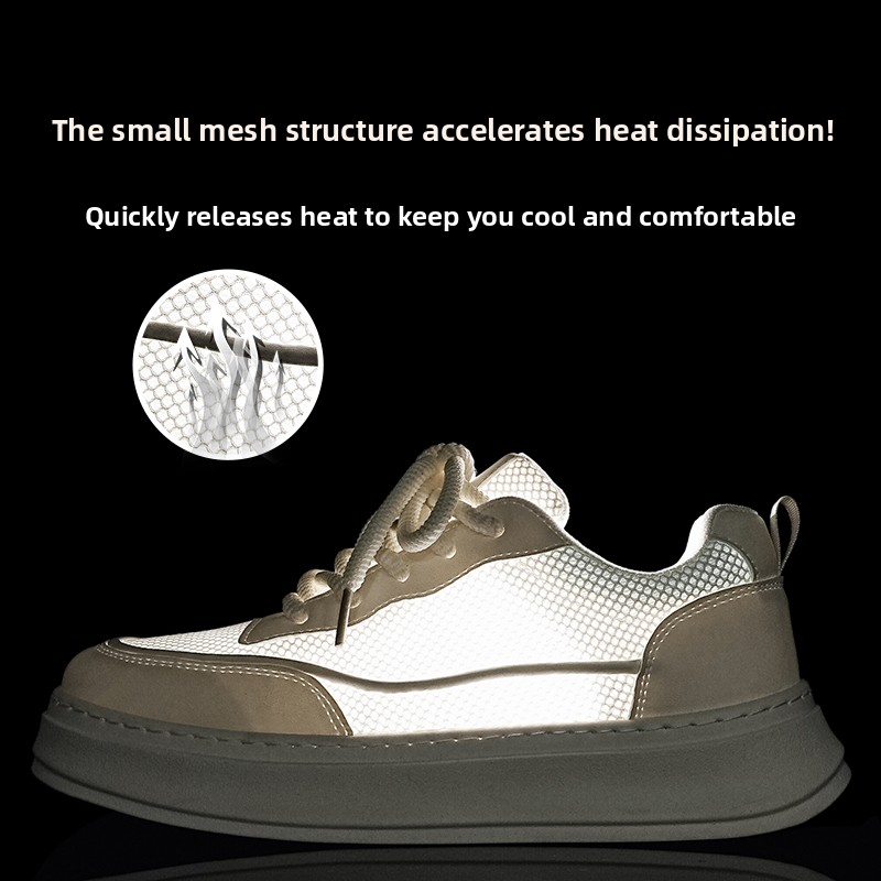 Men's Breathable Mesh Platform - Men Shoes Eu To Us 评论和价格