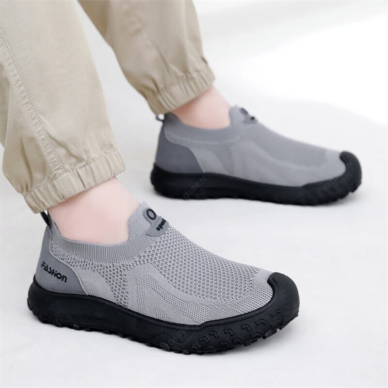 Summer Men Casual Shoes Elasti - Men'S Shoes Comfortable Walking 评论和价格