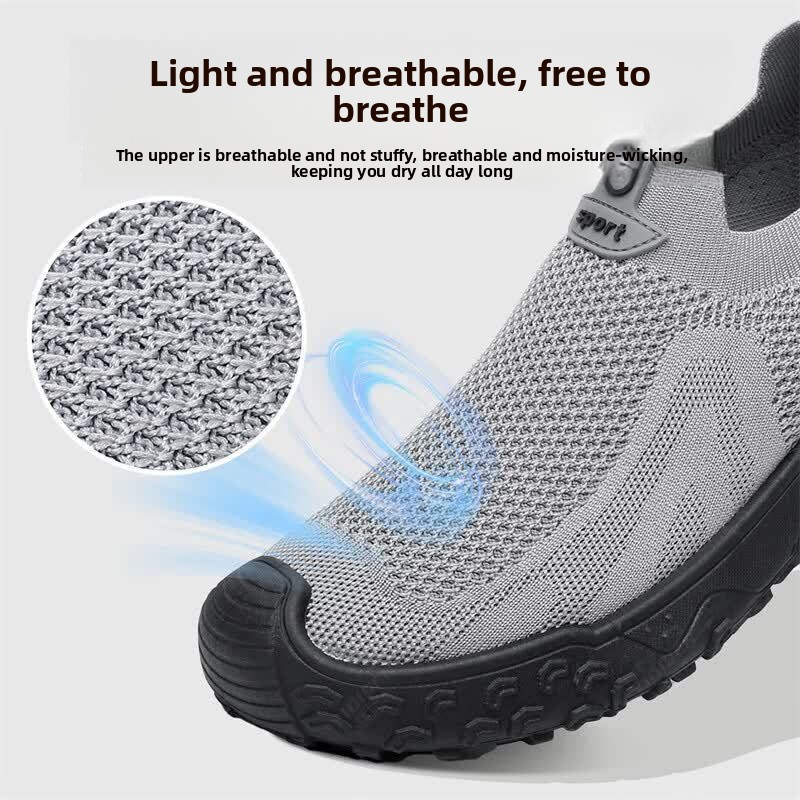 Summer Men Casual Shoes Elasti - Men'S Shoes Comfortable Walking 评论和价格