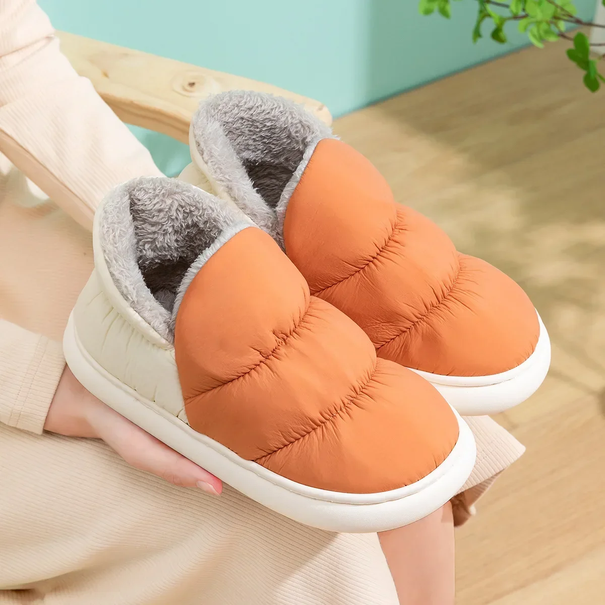 Women Men Slippers Winter Down - Men Shoes Style 评论和价格