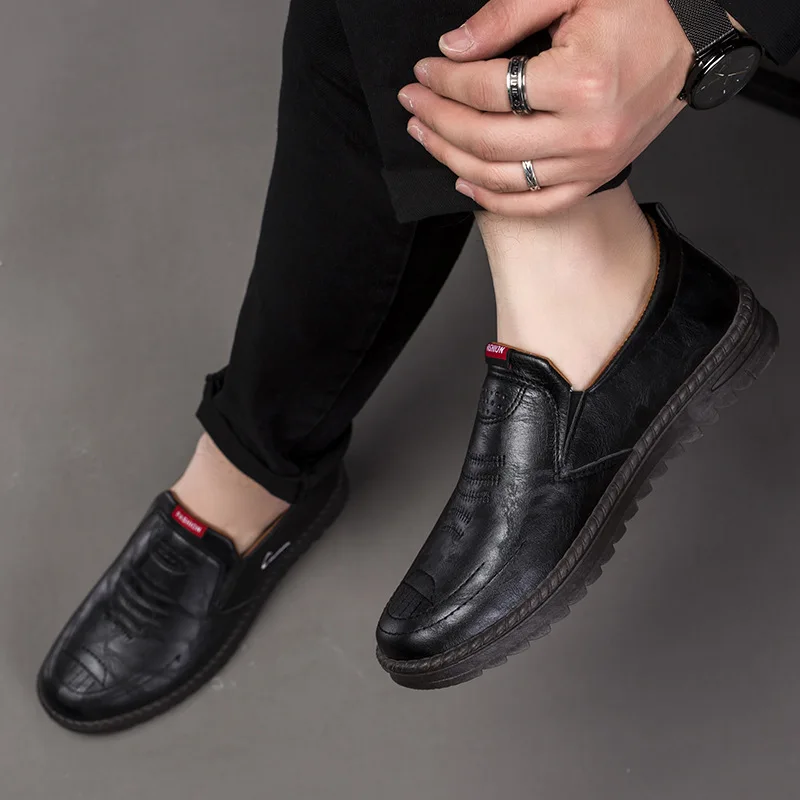 Men's Leather Shoes Casual Sho - Men'S Shoes Hey Dude 评论和价格