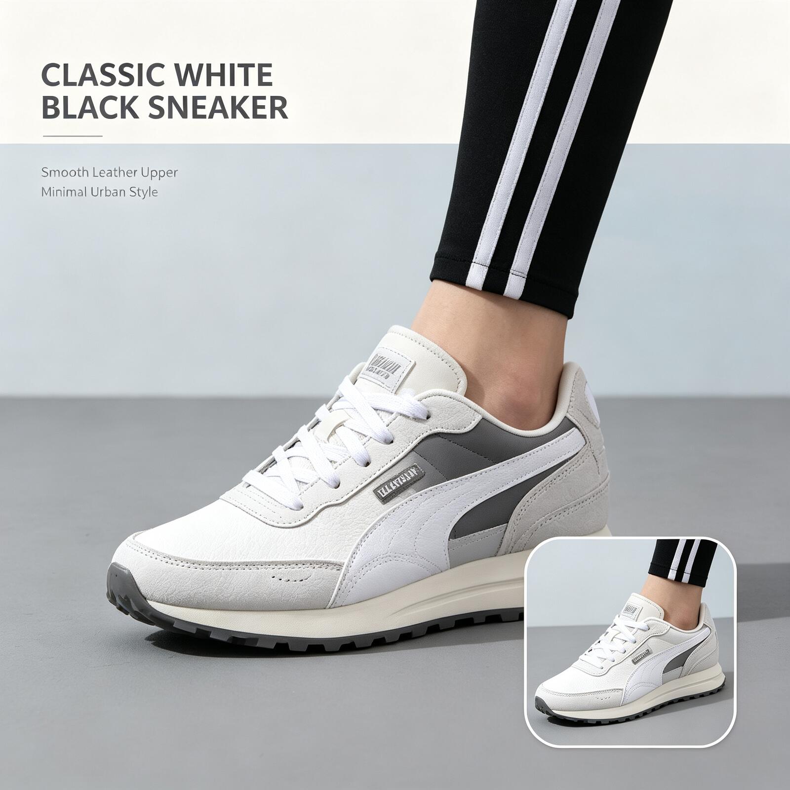 PUMA Men White Black Low Top S - Men Shoes Puma 评论和价格